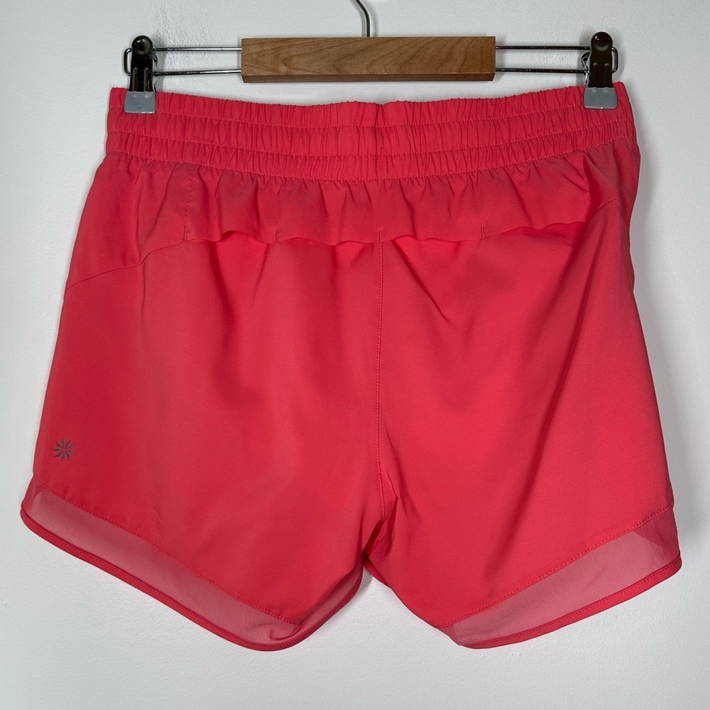 Athleta Mesh‎ Racer Run Mid-Rise Shorts 4” Small - Picture 9 of 9
